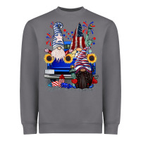 Storm 4th of July gnomes truck Heavyweight Sweatshirt - CowGirlArtShop