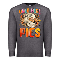Charcoal Heather only here for the pies Premium Sweatshirt - MaliasSmallBusiness