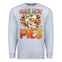 Heather Grey only here for the pies Premium Sweatshirt - MaliasSmallBusiness