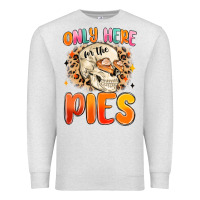 Oatmeal Heather only here for the pies Premium Sweatshirt - MaliasSmallBusiness