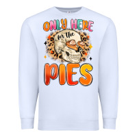 White only here for the pies Premium Sweatshirt - MaliasSmallBusiness