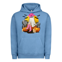 Pigment Pebble Blue Halloween Cowgirl Costumes Urban Hoodie - texasbilliewilder