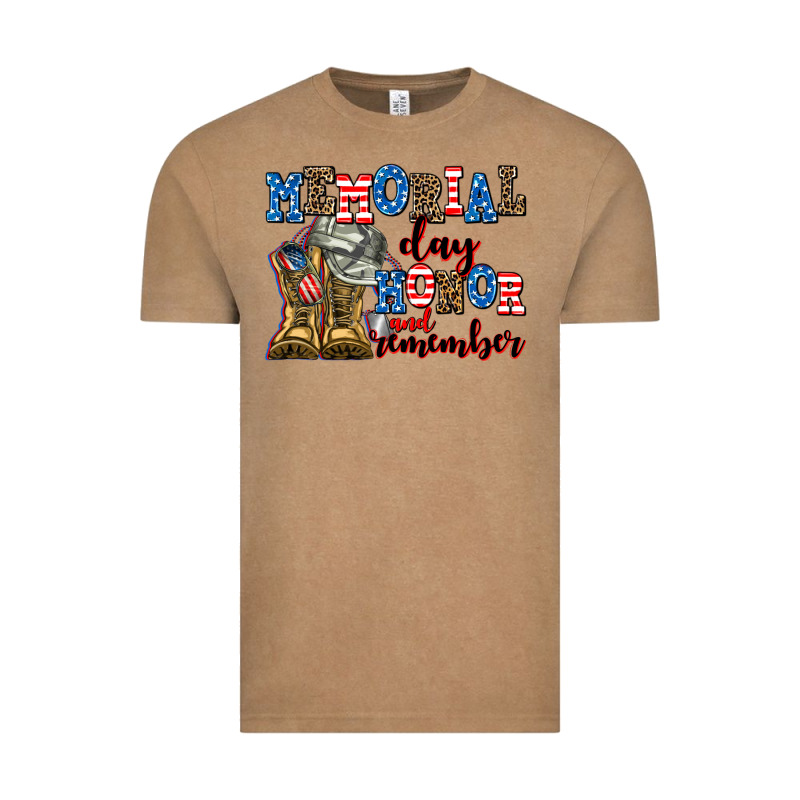 Memorial Day Honor And Remember Vintage Tee by AdoDesignShop | Teevron