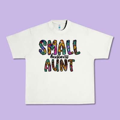 Small Business Aunt Urban Heavy Tee Designed By Cowhidedigitalart