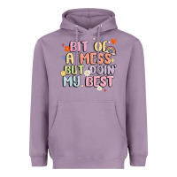 Lavender bit of a mess but doin' my best Heavyweight Hoodie - MaliasSmallBusiness