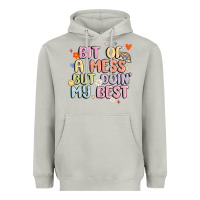 Moon Dust bit of a mess but doin' my best Heavyweight Hoodie - MaliasSmallBusiness