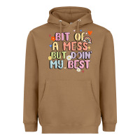 Toasted Coconut bit of a mess but doin' my best Heavyweight Hoodie - MaliasSmallBusiness