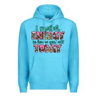 Ocean Blue i match energy so how we gon' act Premium Hoodie - Artiststas