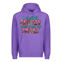 Purple i match energy so how we gon' act Premium Hoodie - Artiststas