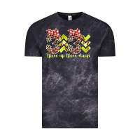 Cloud Black three up theree down softball Vintage Tee - RacoonDesign