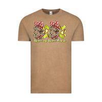Vintage Coffee three up theree down softball Vintage Tee - RacoonDesign