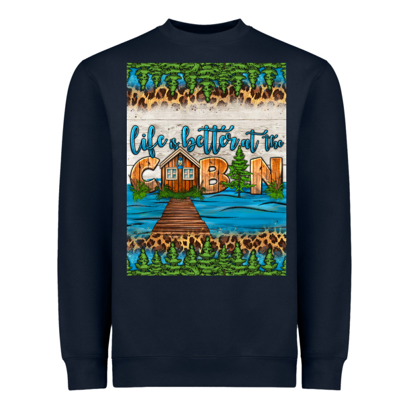 Life Is Better At The Cabin Air Freshener Heavyweight Sweatshirt by HRA Design Shop | Teevron