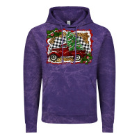 Cloud Purple christmas truck with tree Vintage Hoodie - RanaPortraitStore