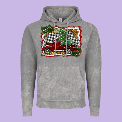 Christmas Truck With Tree Vintage Hoodie Designed By Ranaportraitstore