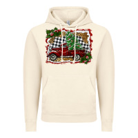 Vintage Artic christmas truck with tree Vintage Hoodie - RanaPortraitStore