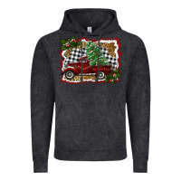 Vintage Black christmas truck with tree Vintage Hoodie - RanaPortraitStore