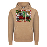 Vintage Coffee christmas truck with tree Vintage Hoodie - RanaPortraitStore