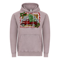 Vintage Zinc christmas truck with tree Vintage Hoodie - RanaPortraitStore