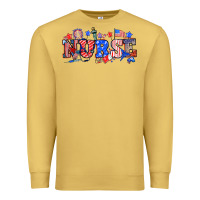Antique Gold 4th of july nurse Premium Sweatshirt - NancyCooperArtShop