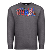 Charcoal Heather 4th of july nurse Premium Sweatshirt - NancyCooperArtShop
