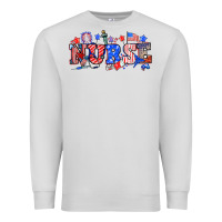 Dove Grey 4th of july nurse Premium Sweatshirt - NancyCooperArtShop