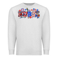 Oatmeal Heather 4th of july nurse Premium Sweatshirt - NancyCooperArtShop