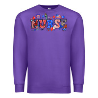 Purple 4th of july nurse Premium Sweatshirt - NancyCooperArtShop
