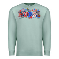 Seafoam 4th of july nurse Premium Sweatshirt - NancyCooperArtShop