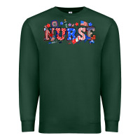 Sports Green 4th of july nurse Premium Sweatshirt - NancyCooperArtShop