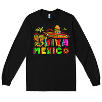 Black viva mexico Long Sleeve Tee - AdoDesignShop