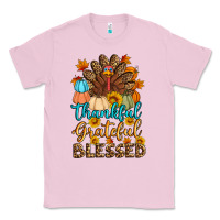 Bubblegum Pink thankful grateful blessed turkey Classic Tee - Artiststas