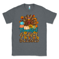 Charcoal Heather thankful grateful blessed turkey Classic Tee - Artiststas