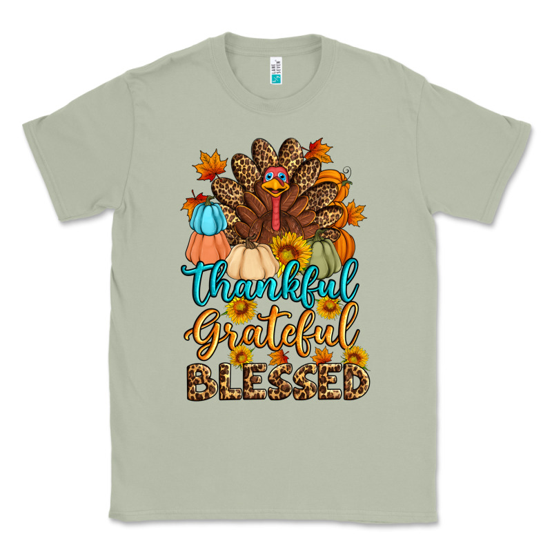 Thankful Grateful Blessed Turkey Classic Tee by Artiststas | Teevron