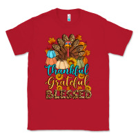 Red thankful grateful blessed turkey Classic Tee - Artiststas