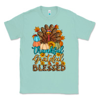 Seafoam thankful grateful blessed turkey Classic Tee - Artiststas