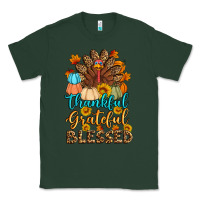 Sports Green thankful grateful blessed turkey Classic Tee - Artiststas