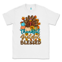 White thankful grateful blessed turkey Classic Tee - Artiststas