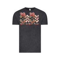 Vintage Black three up theree down Vintage Tee - RacoonDesign