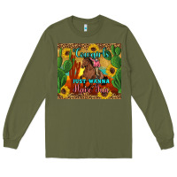 Army Green cowgirls just wanna have fun Long Sleeve Tee - Artiststas