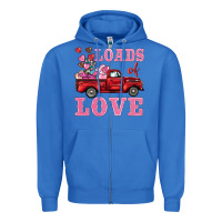 True Royal loads of love truck Zipper Hoodie - BarkalooDesign