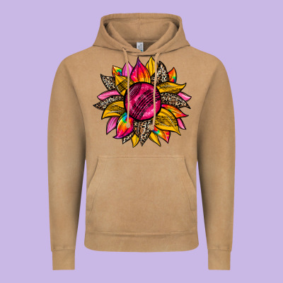 Race  Sunflower Vintage Hoodie Designed By Zillion Design Studio