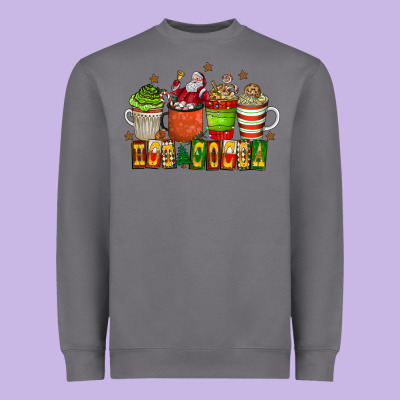 Hot Cocoa Heavyweight Sweatshirt Designed By Cowhidedigitalart