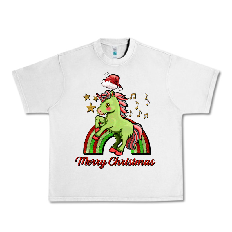 Merry Christmas Unicorn Urban Heavy Tee by FaDigitalArtStudio | Teevron