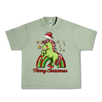 Oil Green merry christmas unicorn Urban Heavy Tee - FaDigitalArtStudio