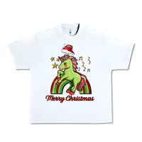 White merry christmas unicorn Urban Heavy Tee - FaDigitalArtStudio