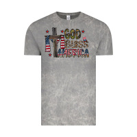 Cloud Rock god bless america Vintage Tee - CowhideDigitalArt