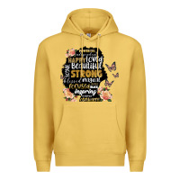 Antique Gold black woman silhouette Premium Hoodie - Artiststas