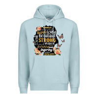 Blue Mist black woman silhouette Premium Hoodie - Artiststas