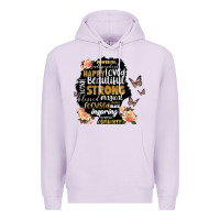 Lilac black woman silhouette Premium Hoodie - Artiststas