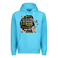 Ocean Blue black woman silhouette Premium Hoodie - Artiststas